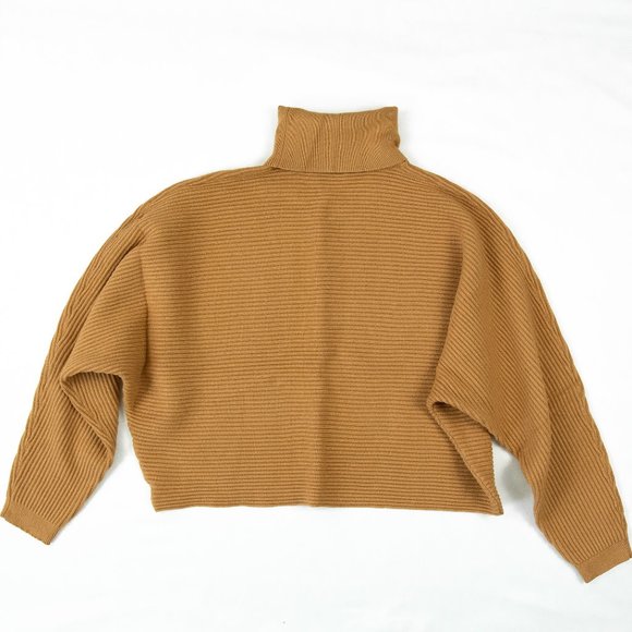 Chicwish Cropped Turtleneck Sweater - Picture 1 of 5